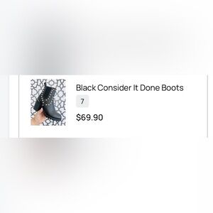 Consider It Done Black Heeled Boots